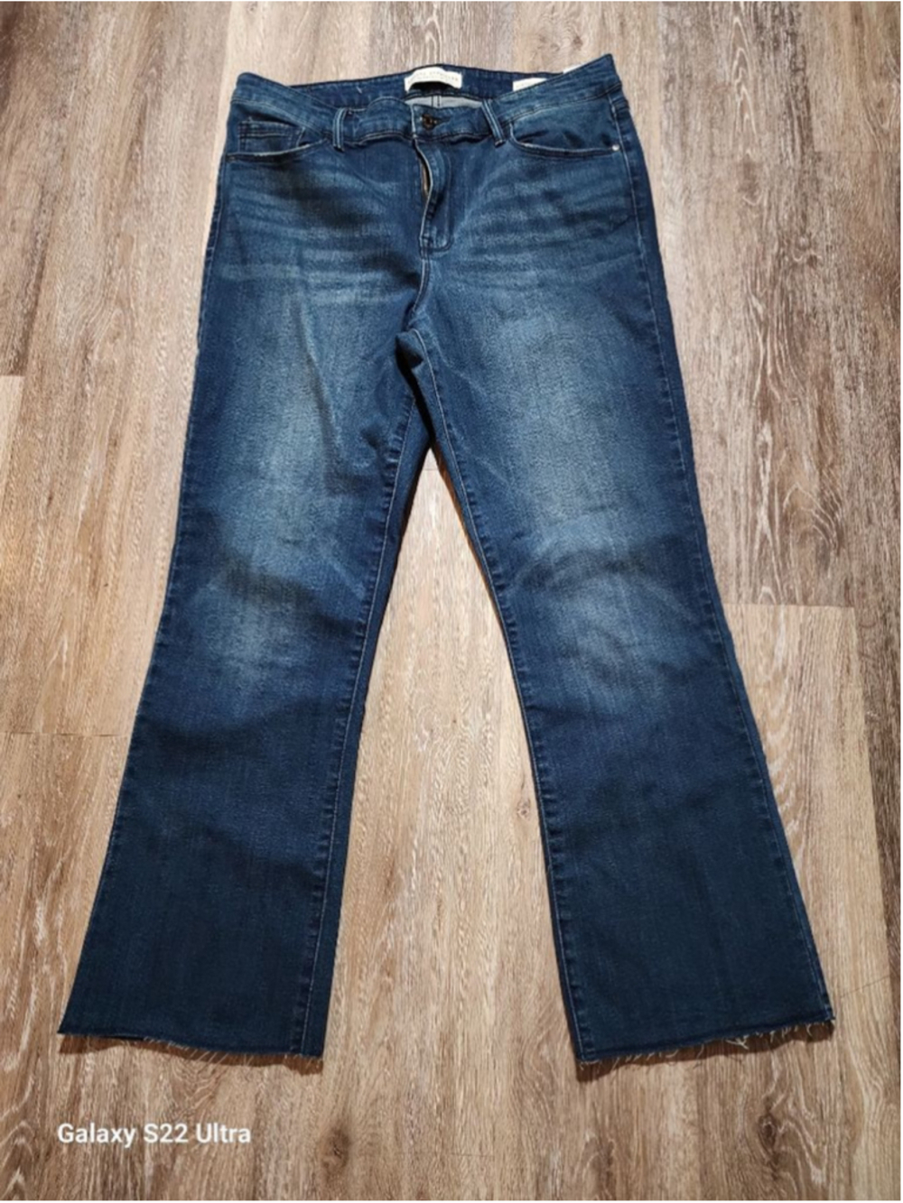 Women's SOCIAL STANDARD by sanctuary Blue Mid-Rise Kick Crop Jeans Size 10